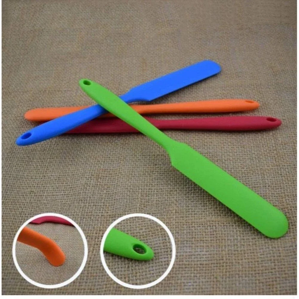 Jar Spatula, 4Pcs Silicone Sourdough Spatula Kitchen Rubber Jam Spreader Cake